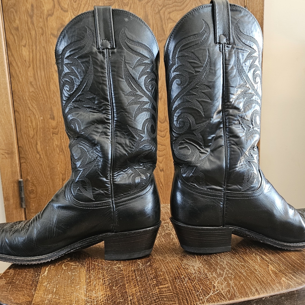 Dan Post Black Embroidered Western Boots - Picture 5 of 8